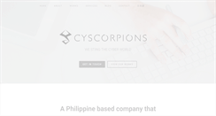 Desktop Screenshot of cyscorpions.com